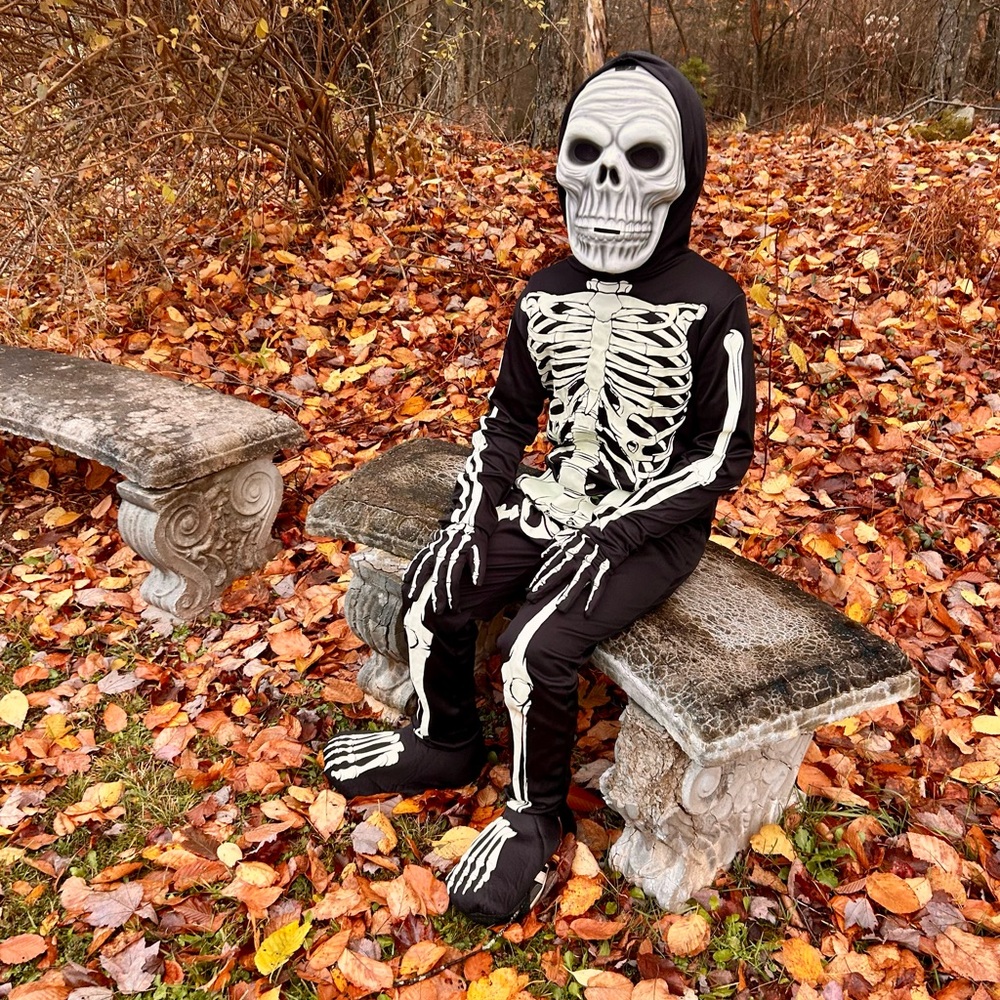 Kids Skeleton Costume - Black and White